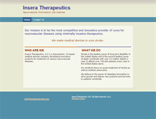 Tablet Screenshot of inseratherapeutics.com
